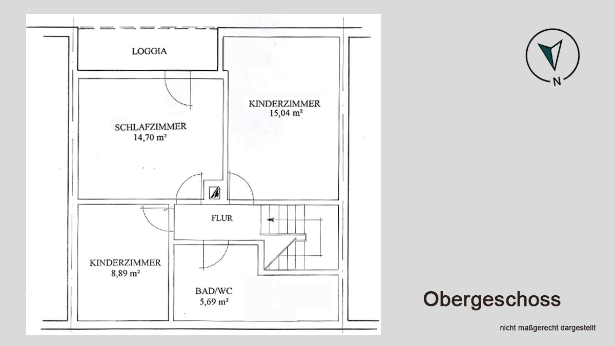 Obergeschoss der Ferienwohnung Himmeslscheibe in Ziegelroda